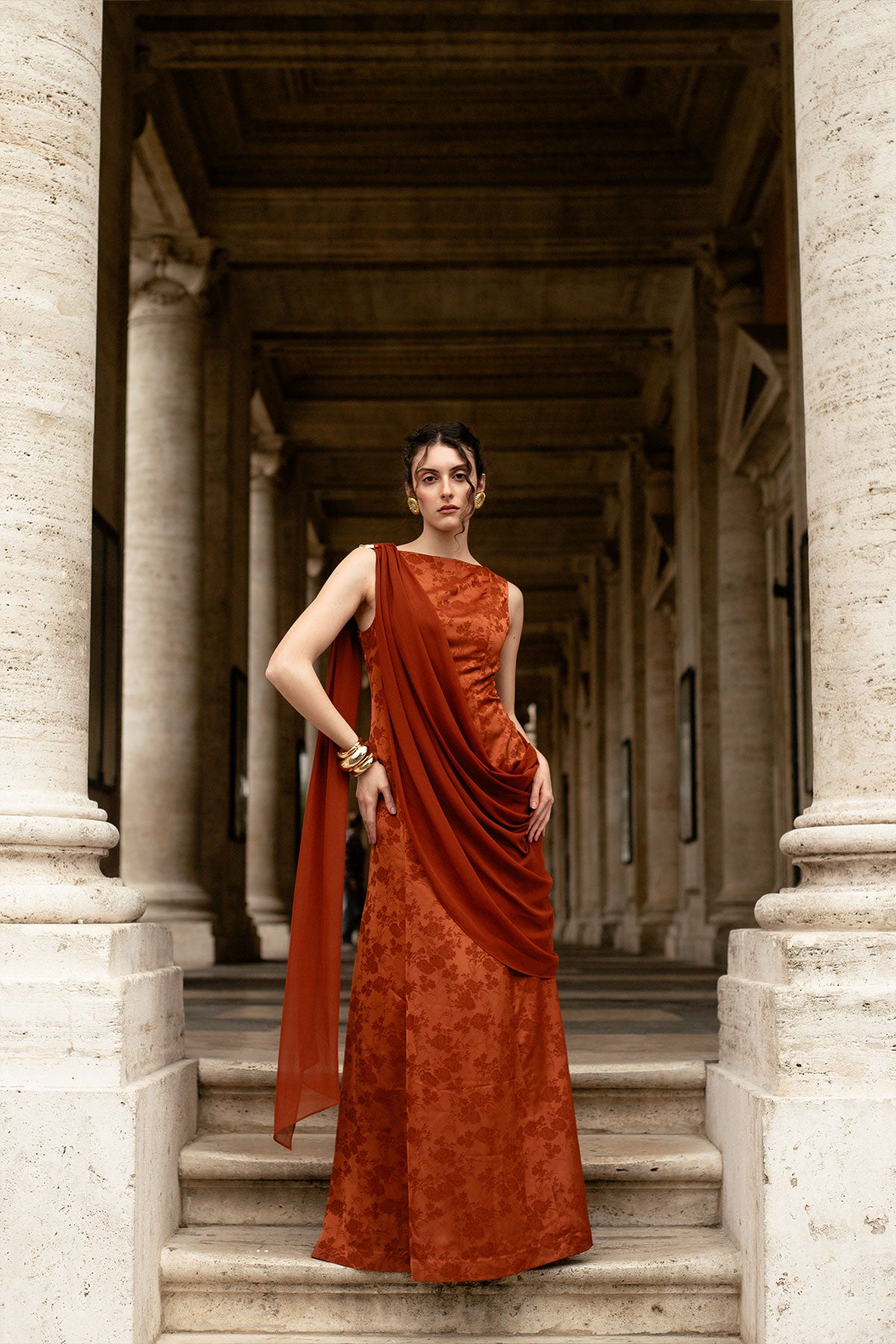 sari dress Amra Sari Gown – JAMILbyMD